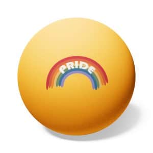 Ping Pong Balls, 6 pcs Pride Rainbow