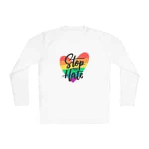 Unisex Lightweight Long Sleeve Tee Stop The Hate