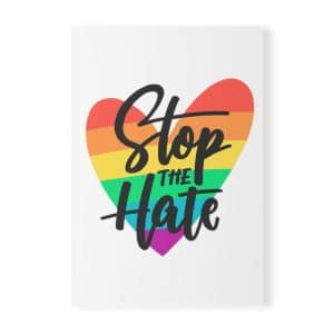 Softcover Notebook, A5 Stop The Hate