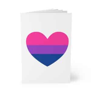 Softcover Notebook, A5 Bisexual Heart