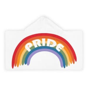 Youth Hooded Towel Pride Rainbow