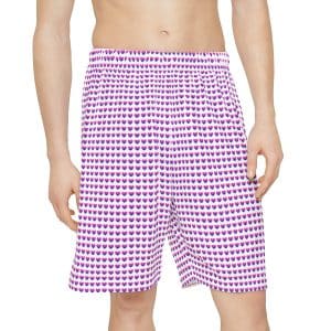 Men’s Sports Shorts (AOP) Bisexual Heart