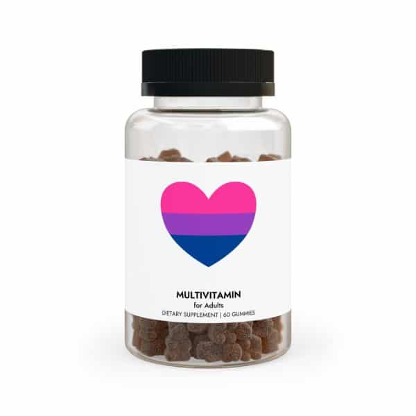Bisexual Heart Multivitamin Gummies for Adults (60 Gummies) - Image 2