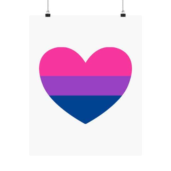 Bisexual Heart Matte Vertical Posters - Image 25