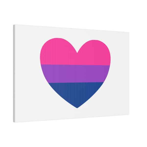 Bisexual Heart Matte Canvas, Stretched, 0.75" - Image 102