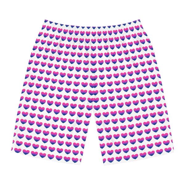 Bisexual Heart Men's Board Shorts (AOP) - Image 9