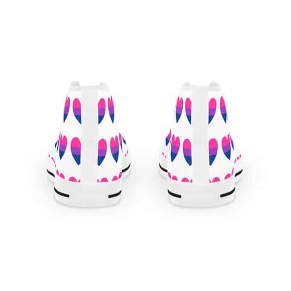 Bisexual Heart Men's High Top Sneakers - Image 11