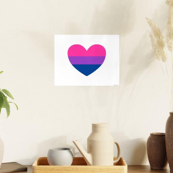 Bisexual Heart Photo Art Paper Posters - Image 15