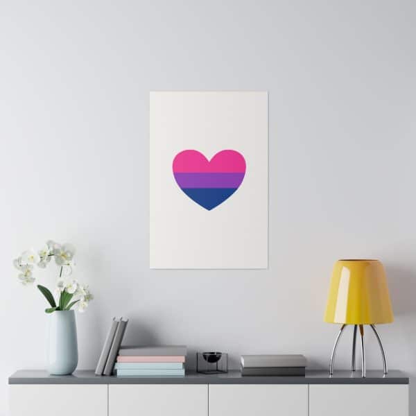 Bisexual Heart Matte Canvas, Stretched, 0.75" - Image 116