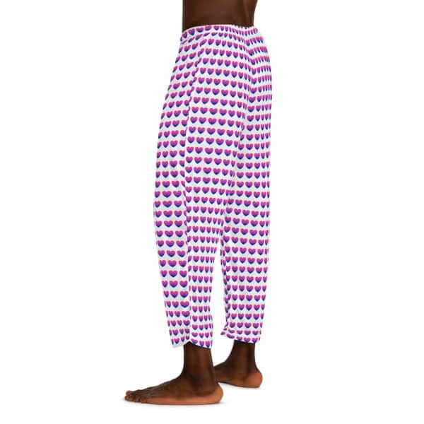 Bisexual Heart Men's Pajama Pants (AOP) - Image 11