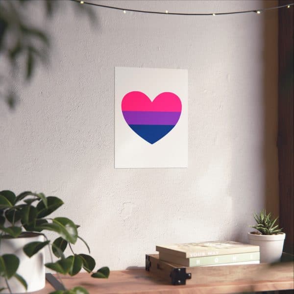 Bisexual Heart Matte Vertical Posters - Image 126