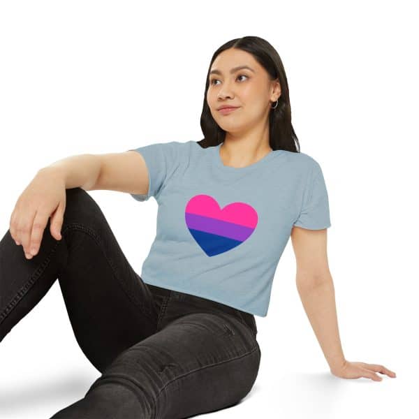 Bisexual Heart Women's Festival Crop Top - Image 30