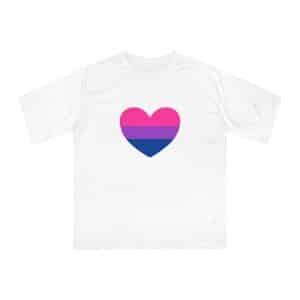 Bisexual Heart Unisex Zone Performance T-shirt