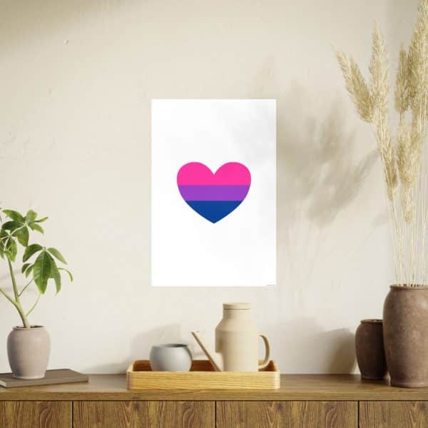 Bisexual Heart Photo Art Paper Posters - Image 84