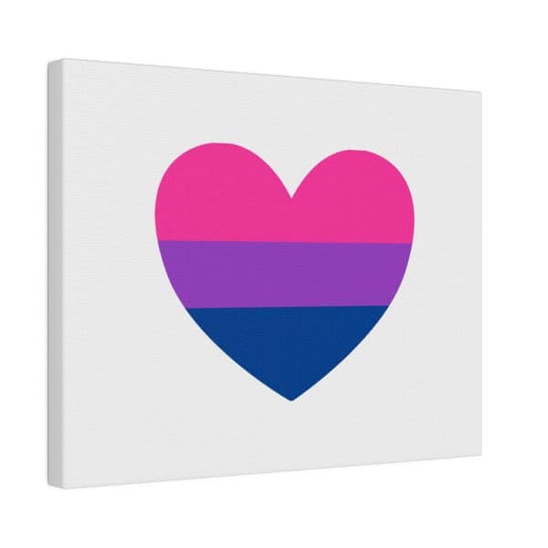 Bisexual Heart Matte Canvas, Stretched, 0.75" - Image 94