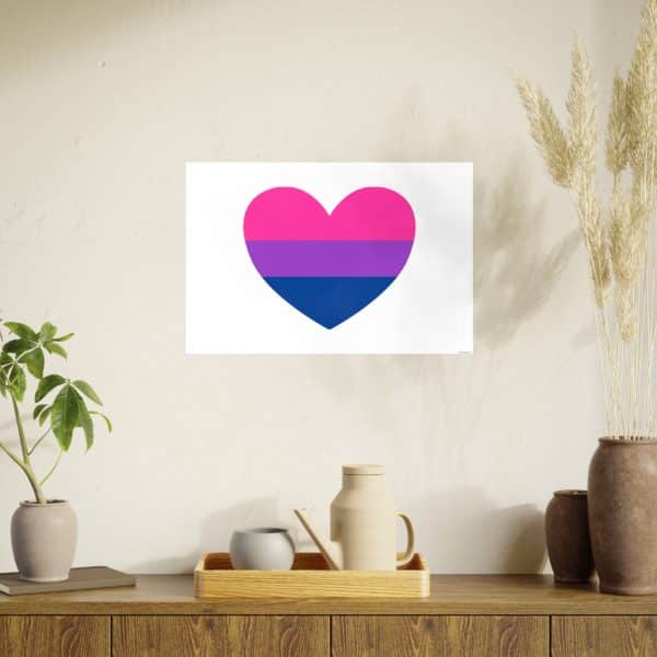 Bisexual Heart Photo Art Paper Posters - Image 21
