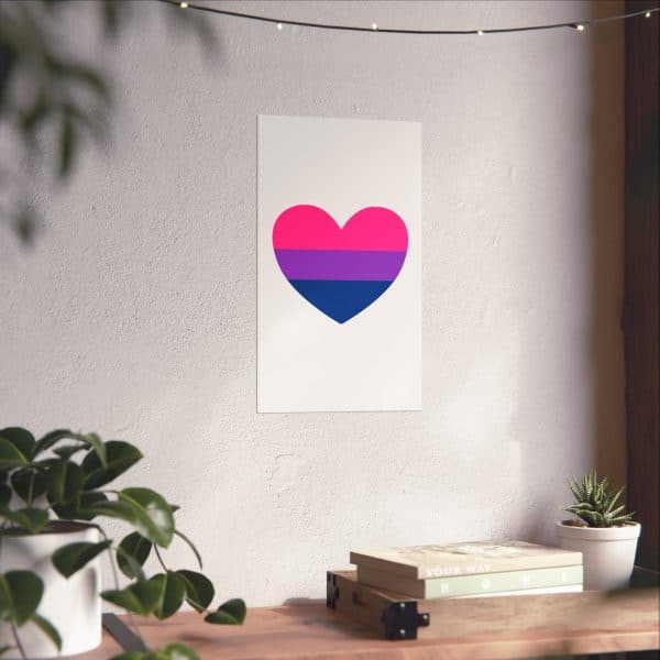 Bisexual Heart Matte Vertical Posters - Image 134