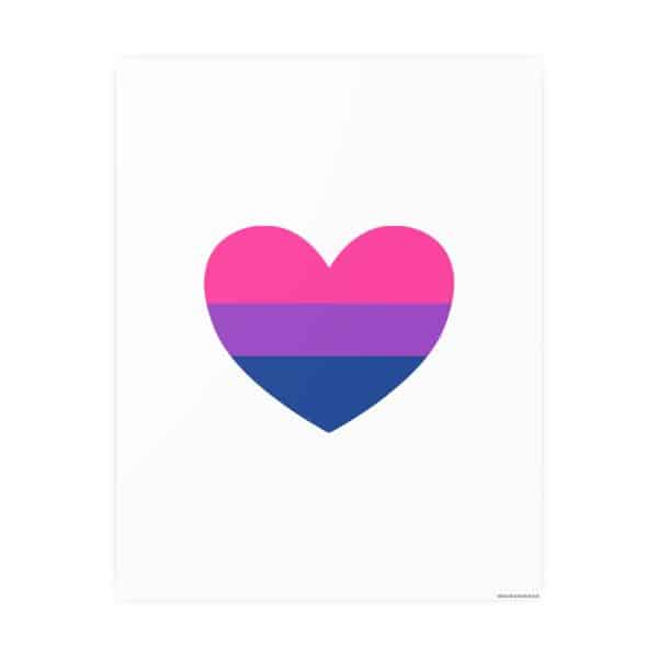 Bisexual Heart Photo Art Paper Posters - Image 34