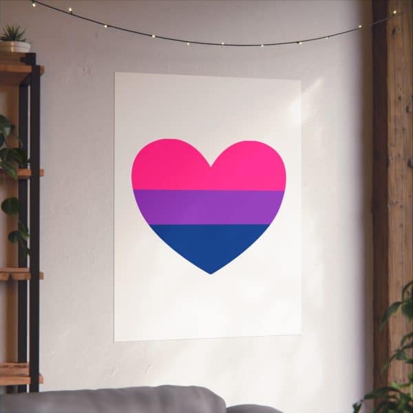 Bisexual Heart Matte Vertical Posters - Image 94