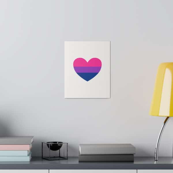 Bisexual Heart Matte Canvas, Stretched, 0.75" - Image 108