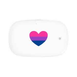 Bisexual Heart UV Phone Sanitizer and Wireless Charging Pad