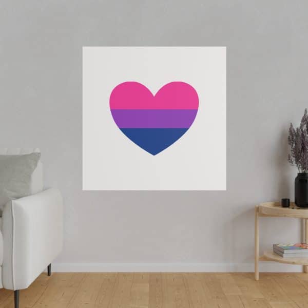 Bisexual Heart Matte Canvas, Stretched, 0.75" - Image 177