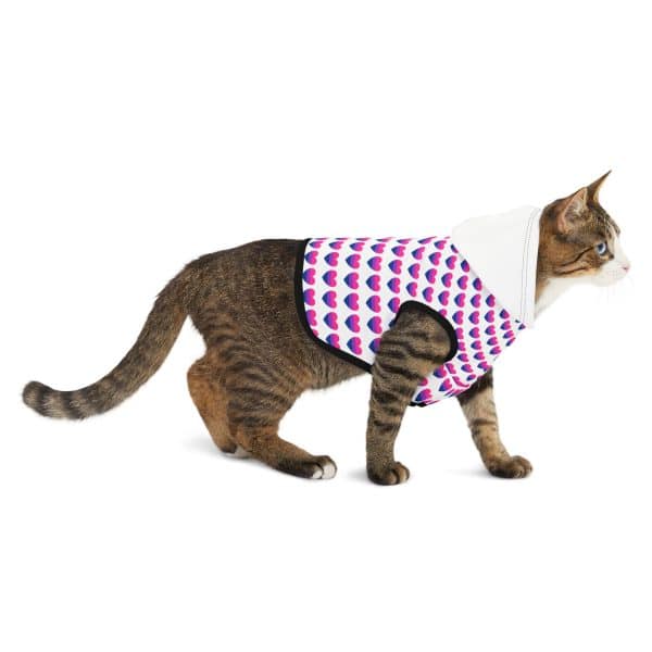 Bisexual Heart Pet Hoodie - Image 6