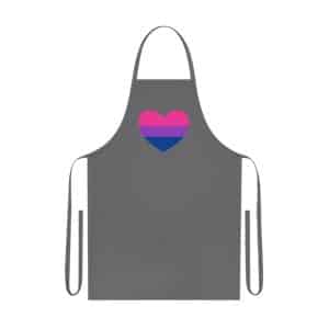 Bisexual Heart Cotton Apron