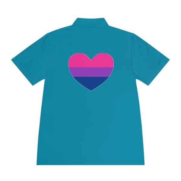 Bisexual Heart Men's Sport Polo Shirt - Image 26