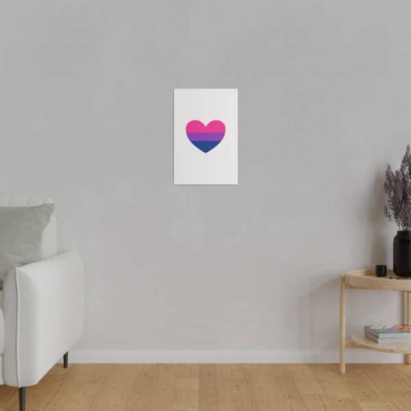 Bisexual Heart Matte Canvas, Stretched, 0.75" - Image 111