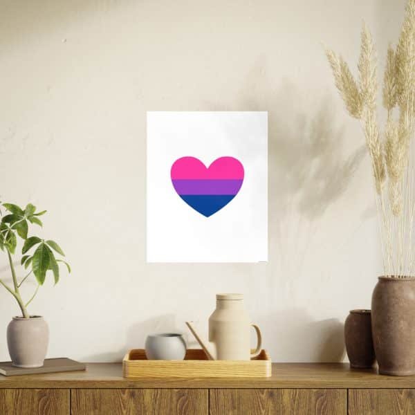 Bisexual Heart Photo Art Paper Posters - Image 135