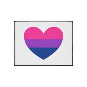 Bisexual Heart Heavy Duty Floor Mat