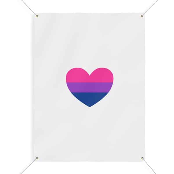 Bisexual Heart Matte Banner - Image 34