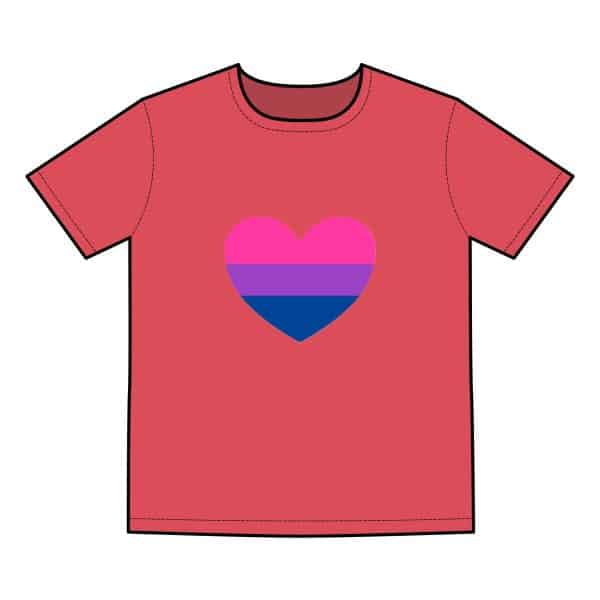 Bisexual Heart Men's Basic Tee - Image 19