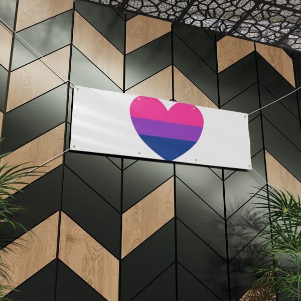 Bisexual Heart Matte Banner - Image 9