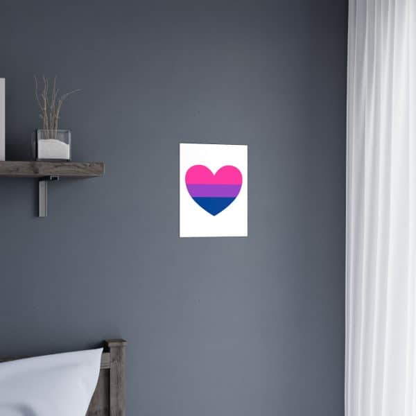 Bisexual Heart Matte Posters - Image 5
