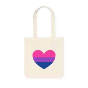 Bisexual Heart Woven Tote Bag