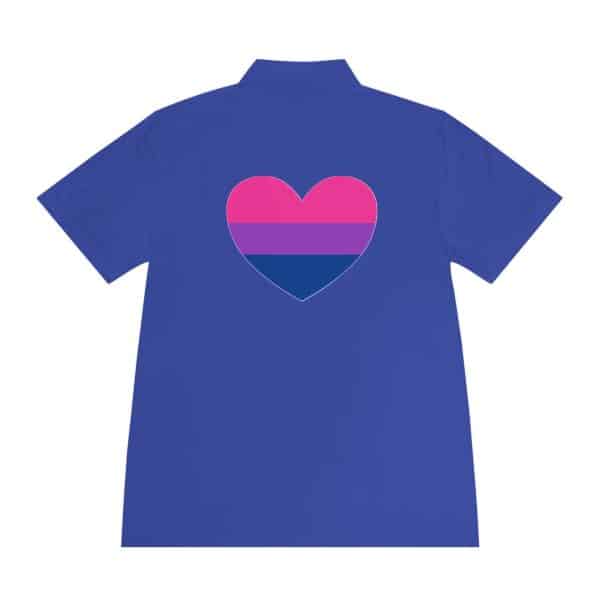 Bisexual Heart Men's Sport Polo Shirt - Image 32