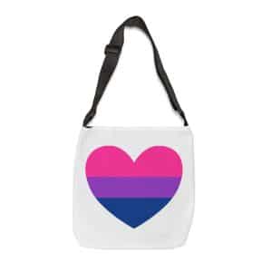 Bisexual Heart Adjustable Tote Bag (AOP)