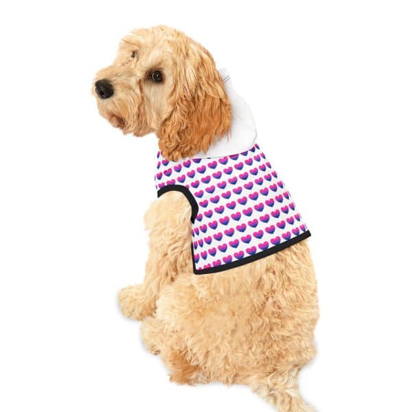 Bisexual Heart Pet Hoodie - Image 4