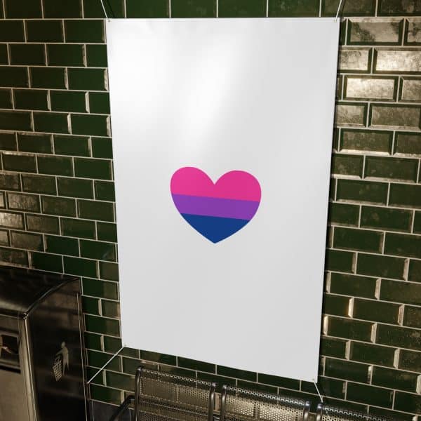 Bisexual Heart Matte Banner - Image 47
