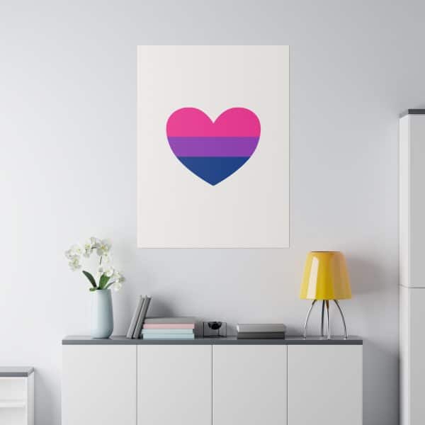 Bisexual Heart Matte Canvas, Stretched, 0.75" - Image 76