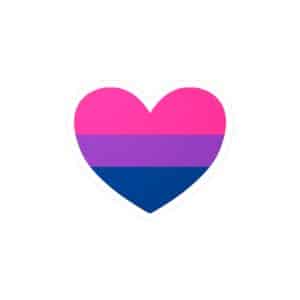 Bisexual Heart Kiss-Cut Vinyl Decals