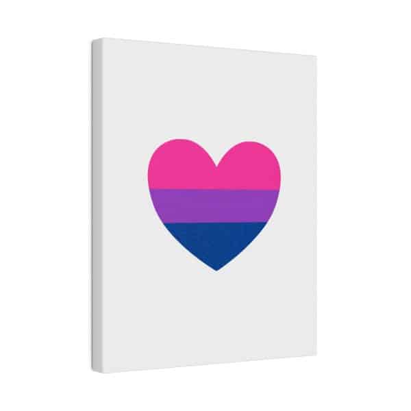 Bisexual Heart Matte Canvas, Stretched, 0.75" - Image 106