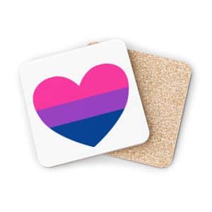 Bisexual Heart Coasters