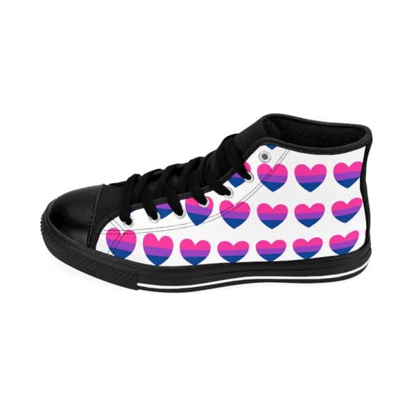 Bisexual Heart Men's Classic Sneakers - Image 4