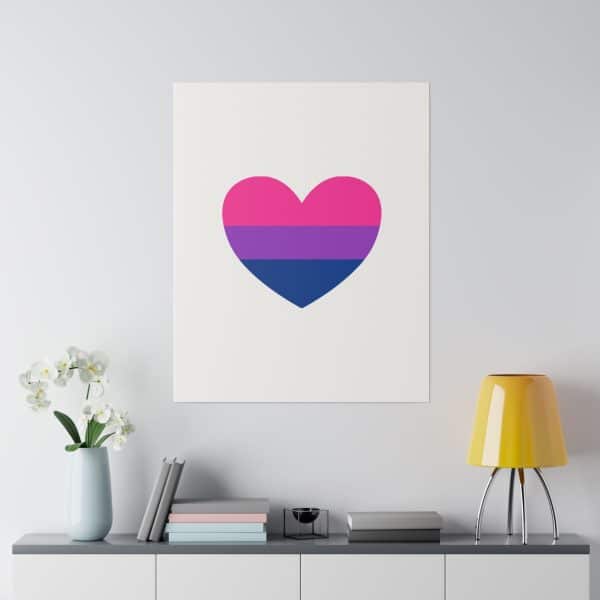 Bisexual Heart Matte Canvas, Stretched, 0.75" - Image 138