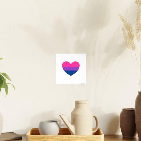 Bisexual Heart Photo Art Paper Posters - Image 48