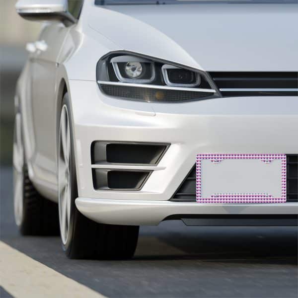 Bisexual Heart Metal License Plate Frame - Image 4