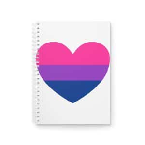 Bisexual Heart Spiral Notebook